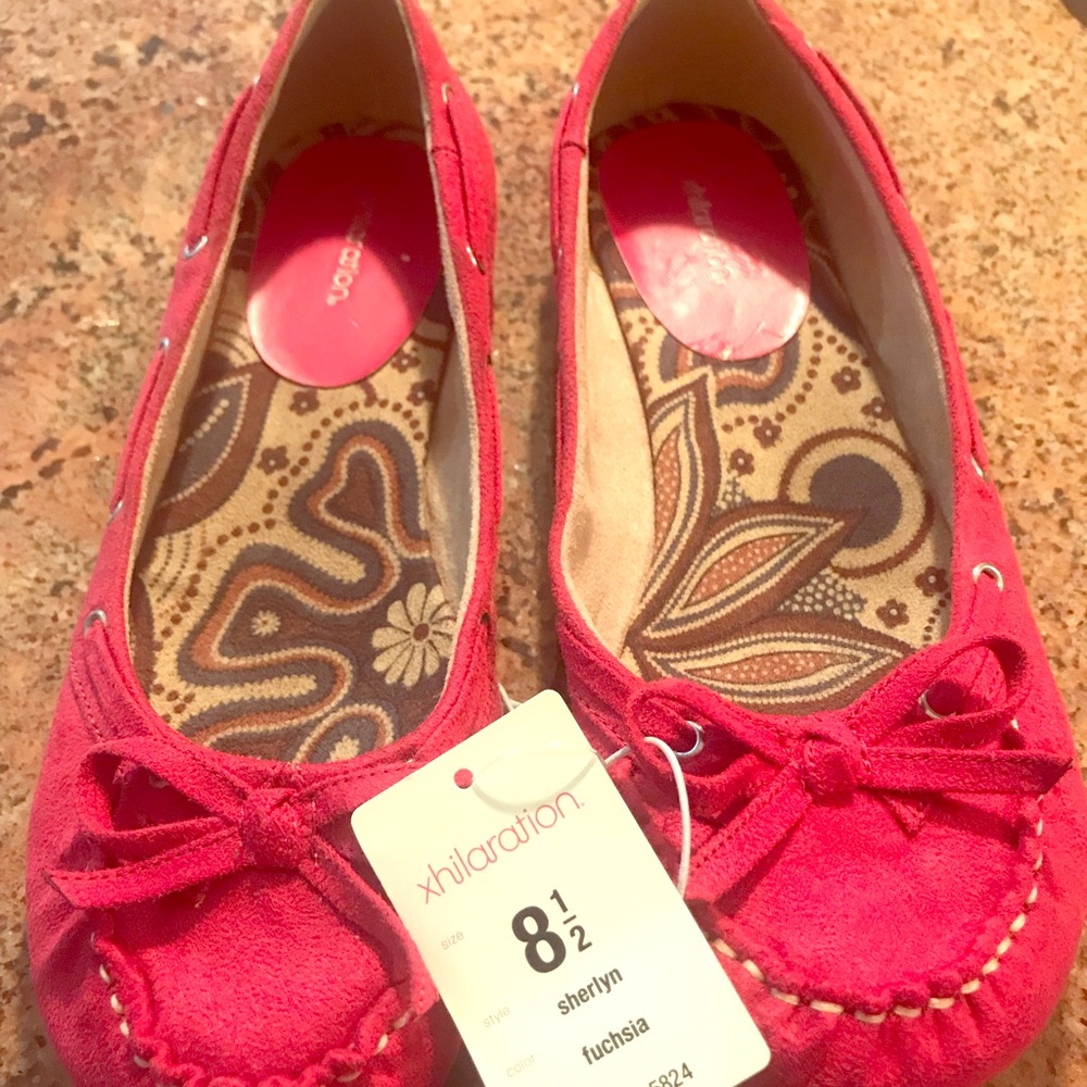 Pink moccasins